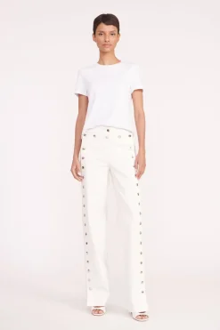 STAUD CARTER PANT WHITE Sale