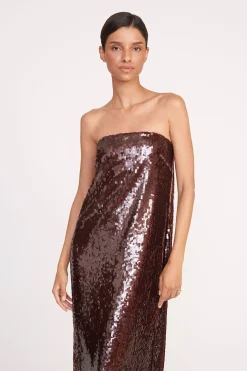 STAUD CASEY DRESS   BRONZE Sale