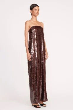 STAUD CASEY DRESS   BRONZE Sale