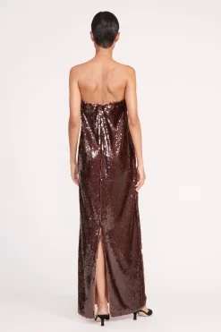 STAUD CASEY DRESS   BRONZE Sale