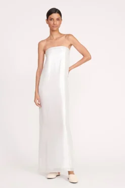 STAUD CASEY DRESS   SILVER