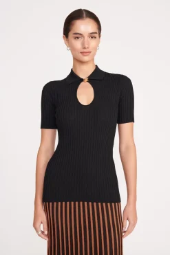 STAUD CATALEYA TOP   BLACK Clearance