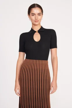 STAUD CATALEYA TOP   BLACK Clearance