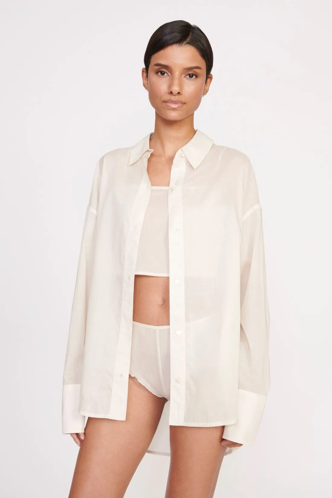 STAUD CHAMOMILE SHIRT IVORY Outlet