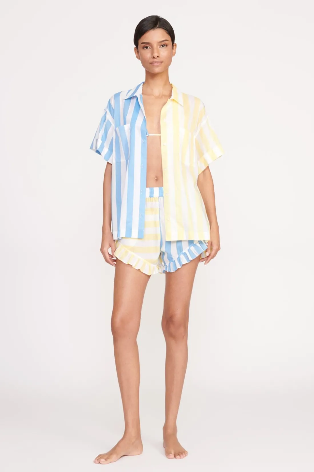 STAUD CHANNING TOP BUTTERCUP SEASHORE STRIPE BUTTERCUPSEASHORESTRIPE