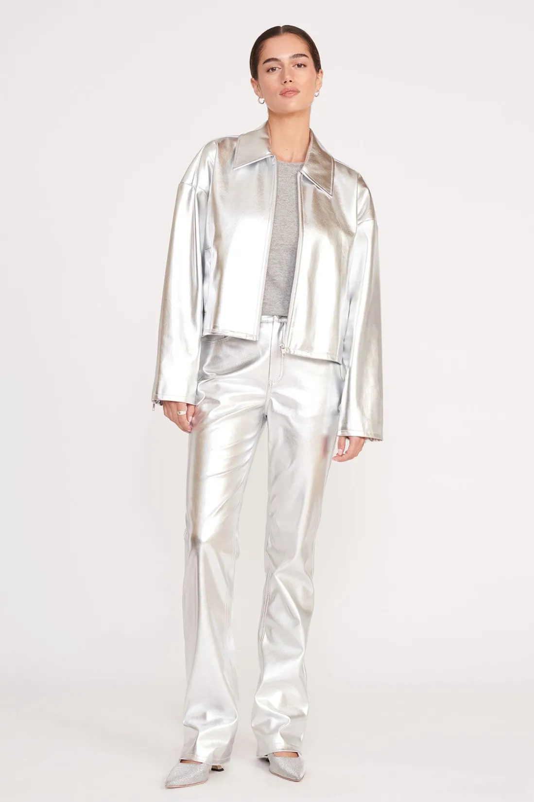 STAUD CHISEL PANT SILVER Hot