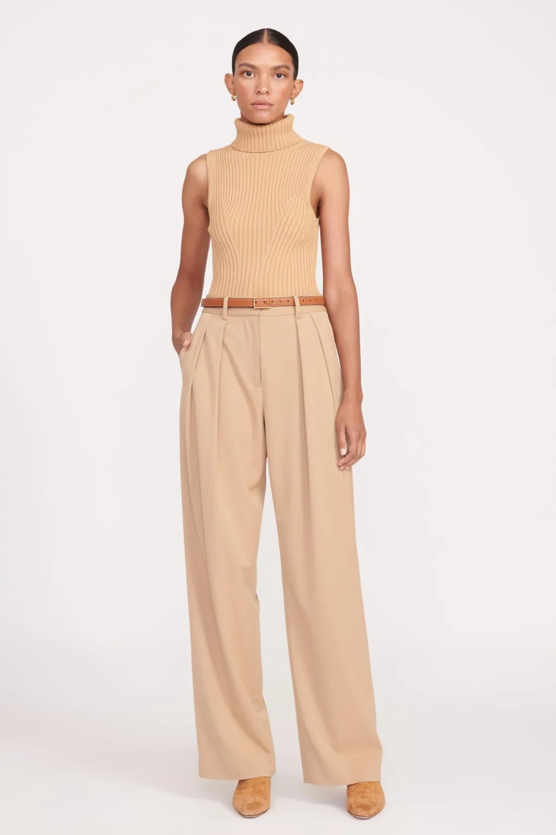 STAUD CLASSIC BELT TAN Discount