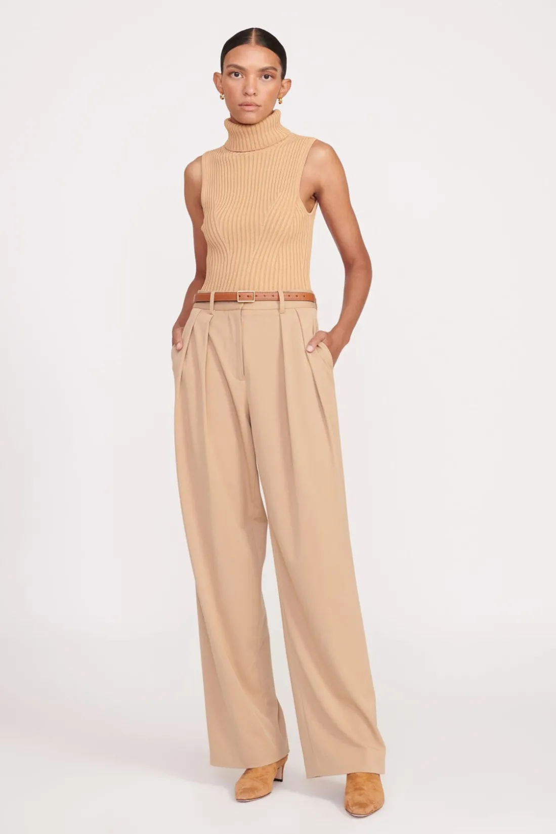 STAUD CLASSIC BELT TAN Discount