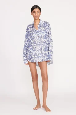 STAUD COLTON SHIRT  BLUE TOILE BLUETOILE