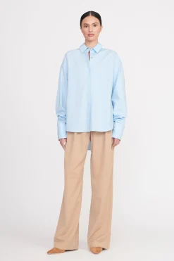 STAUD COLTON SHIRT  FRENCH BLUE FRENCHBLUE Sale
