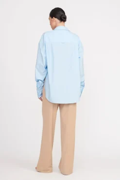 STAUD COLTON SHIRT  FRENCH BLUE FRENCHBLUE Sale
