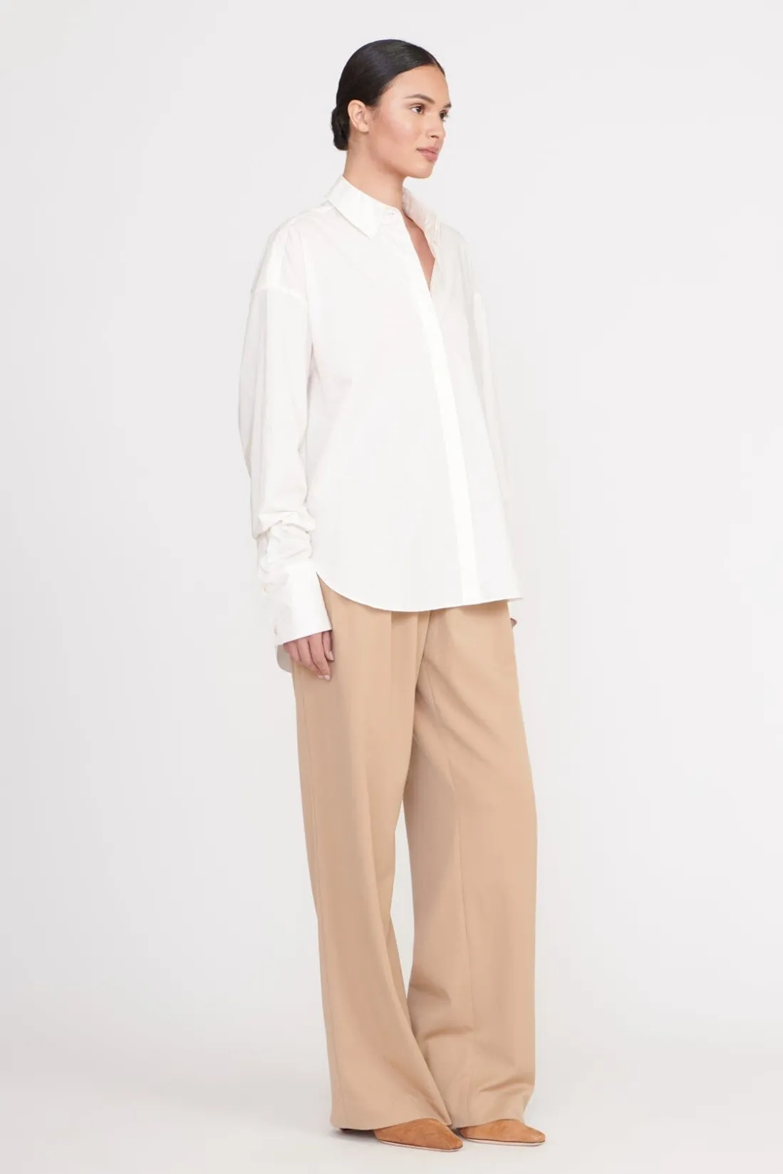 STAUD COLTON SHIRT WHITE Discount
