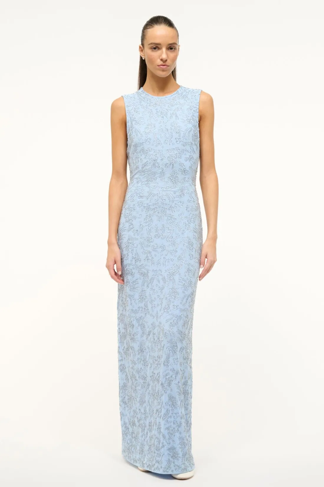 STAUD COMO DRESS PERIWINKLE Best