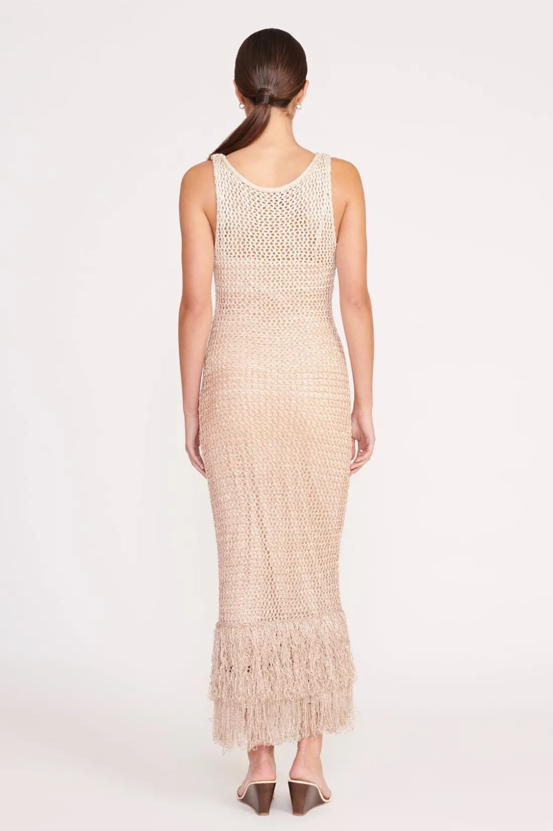 STAUD CONSTANZA DRESS BEIGE MULTI BEIGEMULTI Best