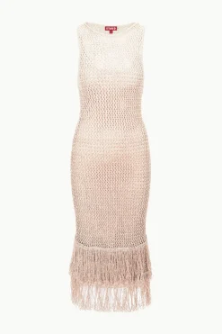 STAUD CONSTANZA DRESS BEIGE MULTI BEIGEMULTI Best