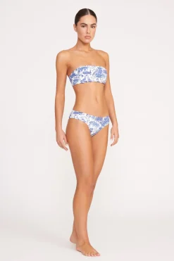 STAUD CORSAGE BIKINI BOTTOM BLUE TOILE BLUETOILE Best
