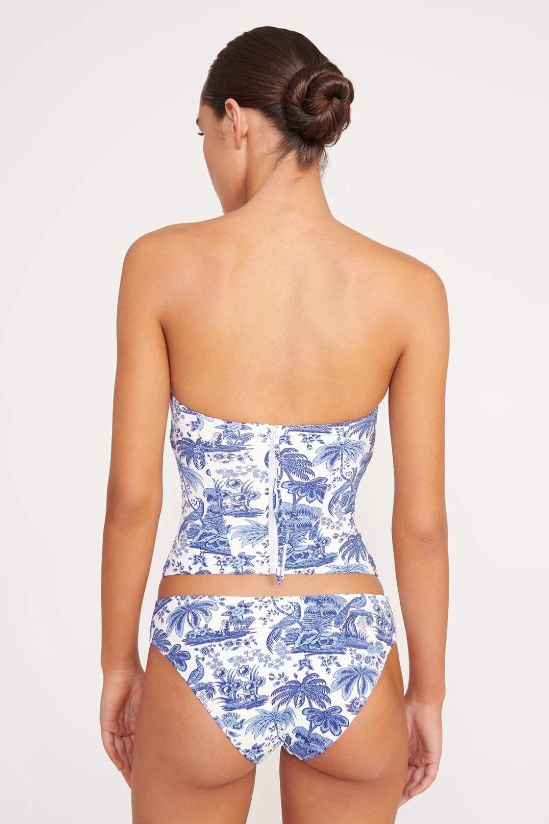 STAUD CORSAGE BIKINI BOTTOM BLUE TOILE BLUETOILE Best