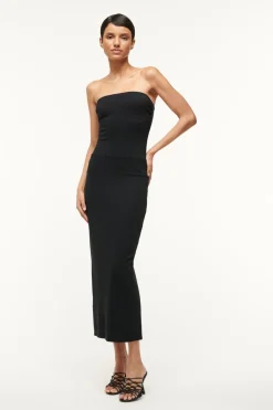 STAUD CORTONA DRESS   BLACK Hot