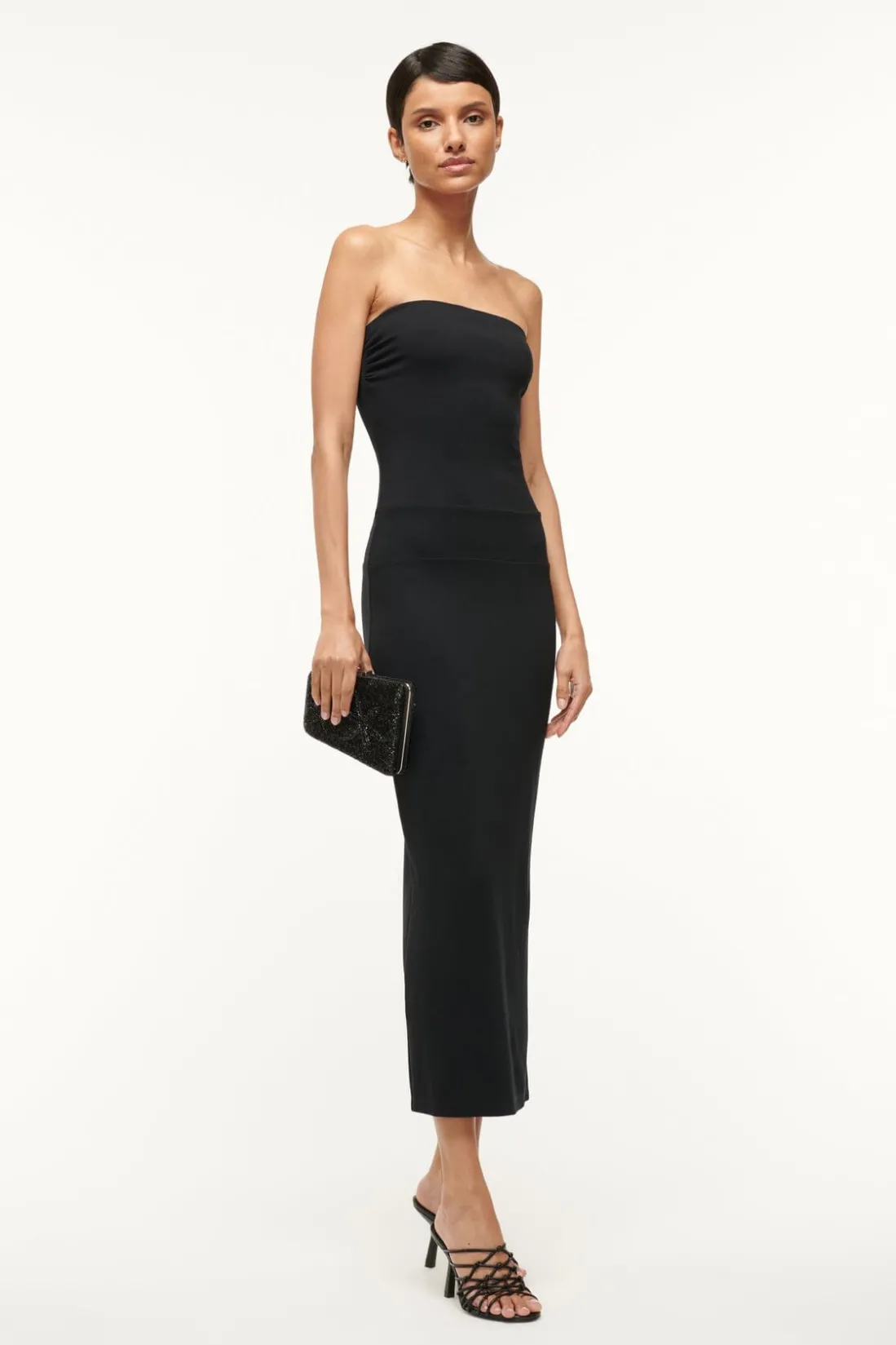 STAUD CORTONA DRESS BLACK Hot