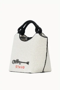STAUD COTE BEADED BAG  INES CREAM STAUDINESCREAM Discount