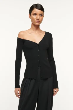 STAUD CRAFTSMAN SWEATER   BLACK Outlet
