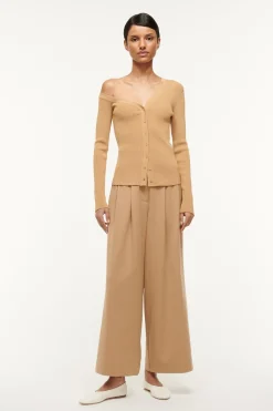 STAUD CRAFTSMAN SWEATER   CAMEL Sale