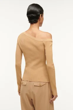 STAUD CRAFTSMAN SWEATER   CAMEL Sale