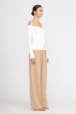 STAUD CRAFTSMAN SWEATER   IVORY Online