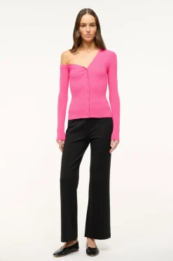 STAUD CRAFTSMAN SWEATER   PUNCH Hot
