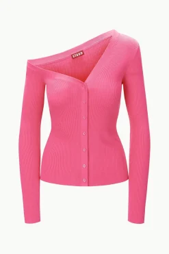 STAUD CRAFTSMAN SWEATER   PUNCH Hot