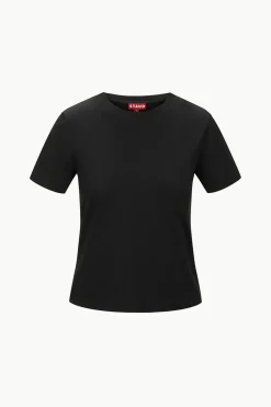 STAUD CREW NECK T SHIRT   BLACK New