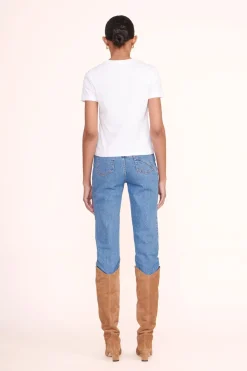 STAUD CREW NECK T SHIRT   WHITE Outlet