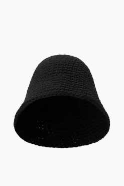STAUD CROCHET HAT   BLACK New