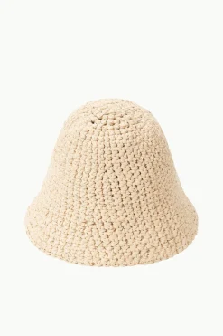 STAUD CROCHET HAT   NATURAL Clearance