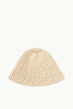 STAUD CROCHET HAT   NATURAL Clearance