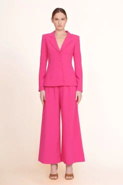 STAUD CROPPED CALEB PANT   MAGENTA Hot