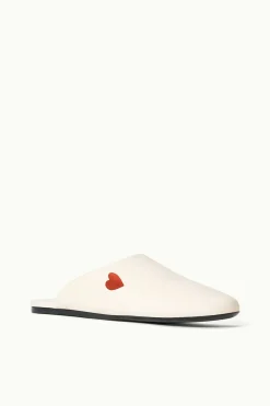 STAUD CUSTOM ABBY SLIPPER   CREAM New