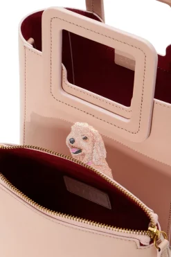 STAUD CUSTOM MINI SHIRLEY LEATHER BAG BLUSH New