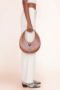 STAUD CUSTOM MOON BAG   TAN Clearance