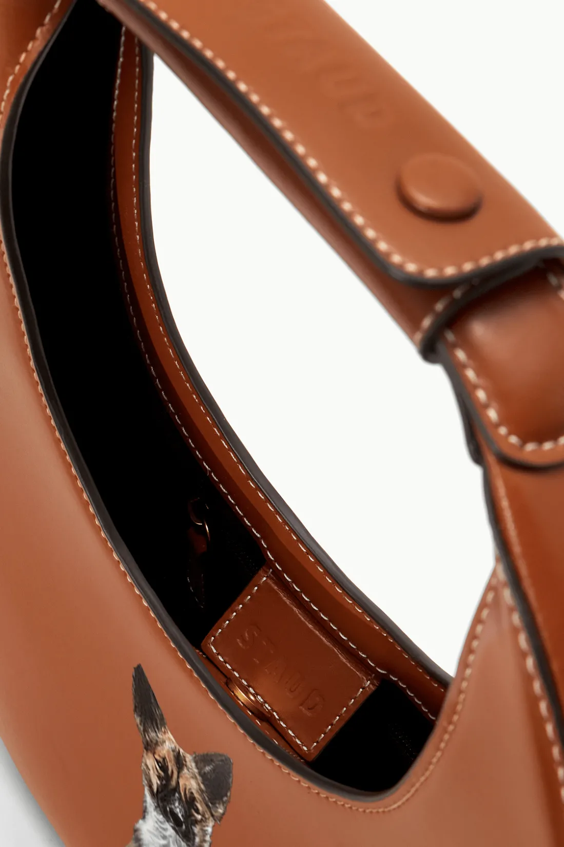 STAUD CUSTOM MOON BAG TAN Clearance