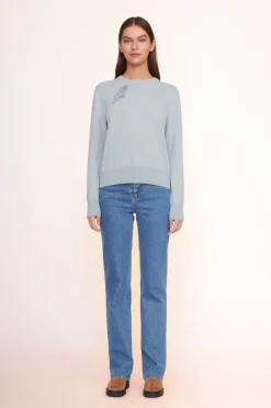 STAUD CUSTOM x C.BONZ CASHMERE SWEATER  LIGHT BLUE LIGHTBLUE Discount