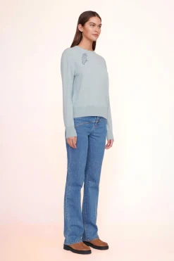 STAUD CUSTOM x C.BONZ CASHMERE SWEATER  LIGHT BLUE LIGHTBLUE Discount