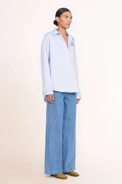 STAUD CUSTOM x C.BONZ CLASSIC OVERSIZED SHIRT  OXFORD BLUE OXFORDBLUE Hot