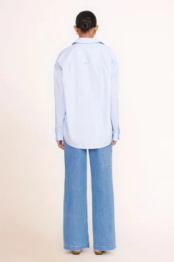 STAUD CUSTOM x C.BONZ CLASSIC OVERSIZED SHIRT  OXFORD BLUE OXFORDBLUE Hot