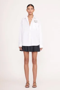 STAUD CUSTOM x C.BONZ CLASSIC OVERSIZED SHIRT   WHITE Online