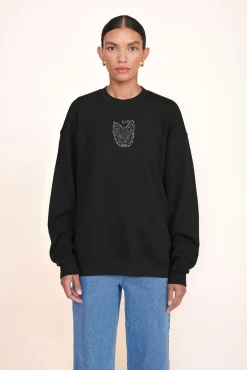 STAUD CUSTOM x C.BONZ OVERSIZED SWEATSHIRT   BLACK