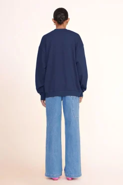STAUD CUSTOM x C.BONZ OVERSIZED SWEATSHIRT   NAVY