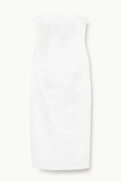 STAUD DANIELA DRESS   WHITE New