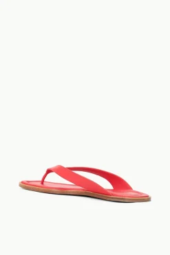 STAUD DANTE THONG SLIDE  RED ROSE REDROSE New