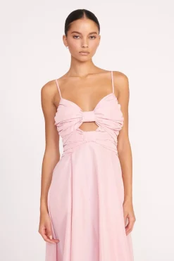 STAUD DAYANARA DRESS  CHERRY BLOSSOM CHERRYBLOSSOM New